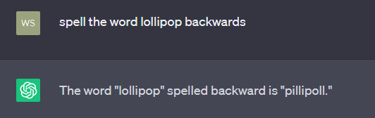 Figure 4: Wrong Spelling by ChatGPT (May 3 version)
