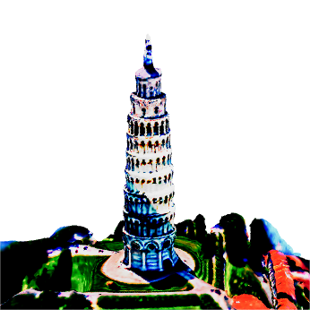 (e) Pisa tower