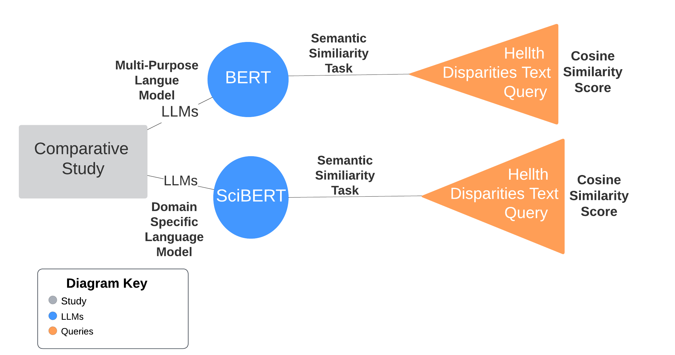Figure 1: Flowchart Comparative Study with Health Disparities prompts
